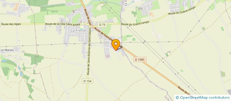 localisation de l'entreprise AU POTAGER à LA FRETTE