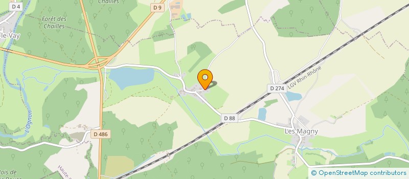 localisation de l'entreprise AU POTAGER DES MAGNY  LES MAGNY