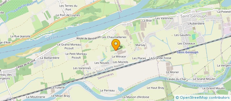 localisation de l'entreprise AU POTAGER DU BEC DE L ISLE à SAINT-GENOUPH