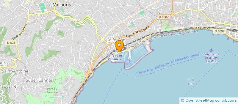 localisation de l'entreprise AU POULET DE CAYENNE  VALLAURIS