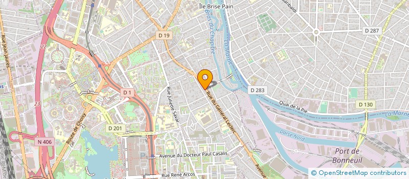 localisation de l'entreprise AU POULET GOURMAND  CRETEIL