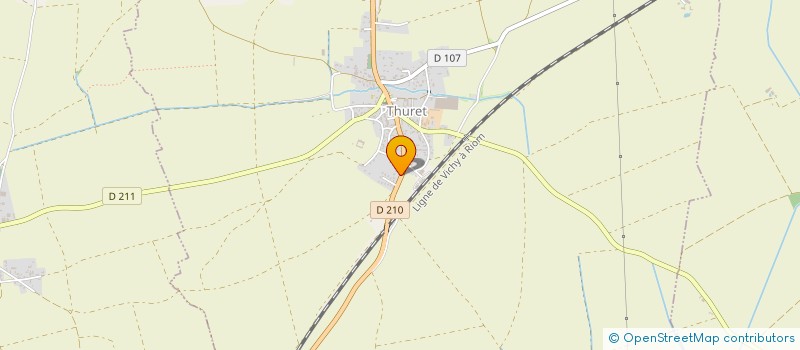 localisation de l'entreprise AU POULET GOURMAND  THURET