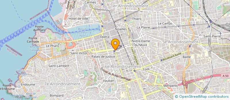 localisation de l'entreprise AU POUSSIN BLEU à MARSEILLE
