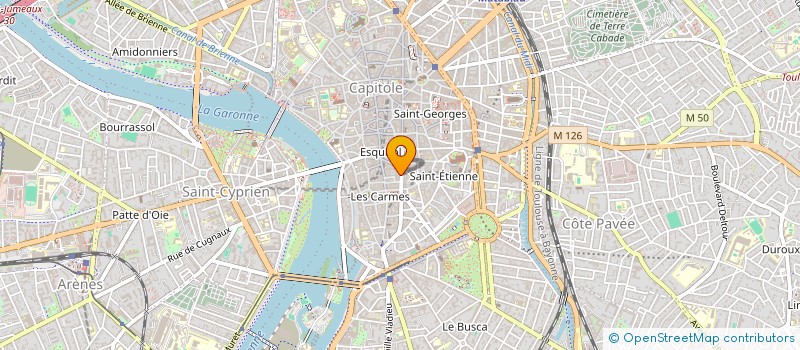 localisation de l'entreprise AU POUSSIN BLEU à TOULOUSE