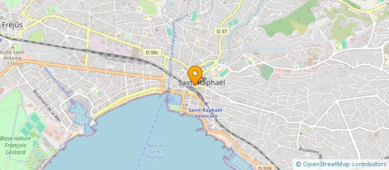 localisation de l'entreprise AU POUSSIN JAUNE à SAINT-RAPHAEL