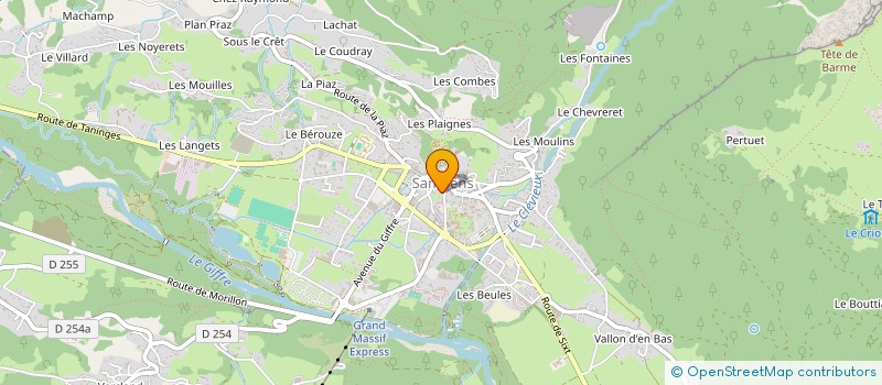 localisation de l'entreprise AU PRATIQUE à SAMOENS