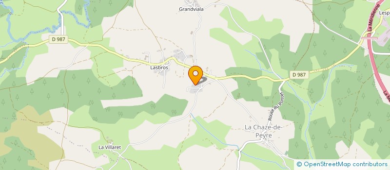 localisation de l'entreprise AU PRE DE MON ARCHE à PEYRE EN AUBRAC