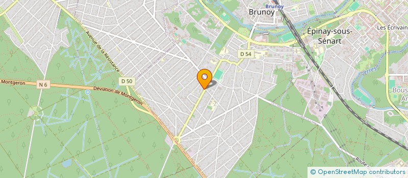 localisation de l'entreprise AU PRE DES ARUMS  BRUNOY