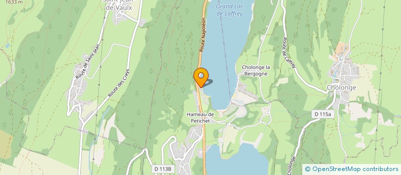 localisation de l'entreprise AU PRE DU LAC  SAINT-THEOFFREY