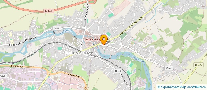 localisation de l'entreprise AU PREMIER REGARD à RUELLE-SUR-TOUVRE