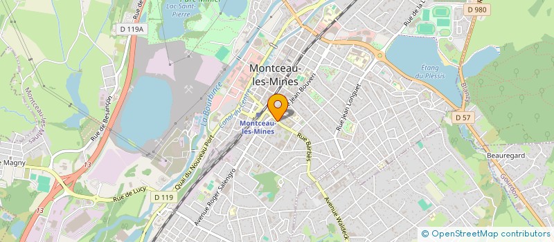 localisation de l'entreprise AU + PRES 71 à MONTCEAU-LES-MINES