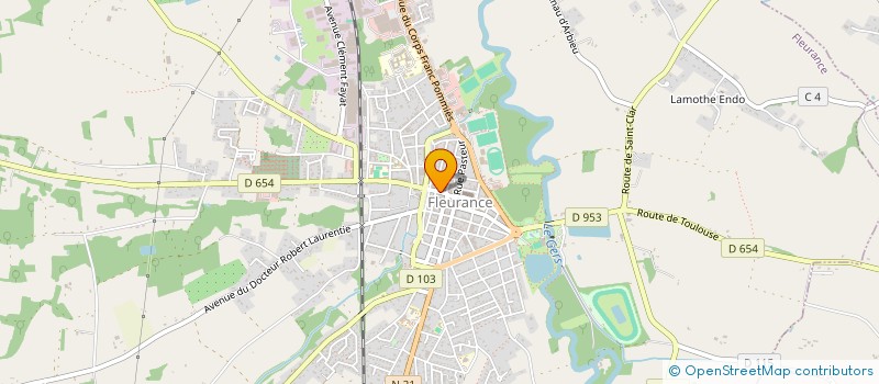 localisation de l'entreprise AU PRESSING DE LA PLACE  FLEURANCE