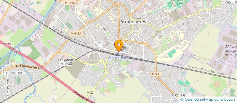 localisation de l'entreprise AU PROPHETE  ARMENTIERES