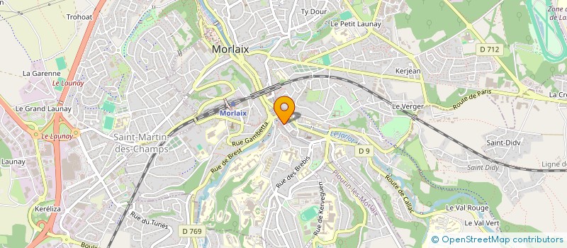 localisation de l'entreprise AU PTIT BOUCHON  MORLAIX