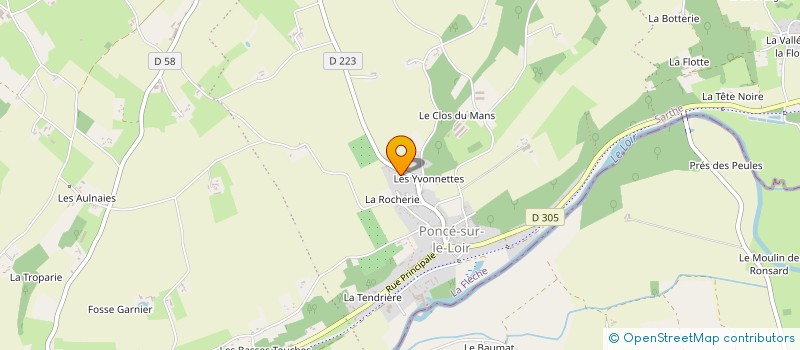 localisation de l'entreprise AU PTIT GRENIER à LOIR EN VALLEE