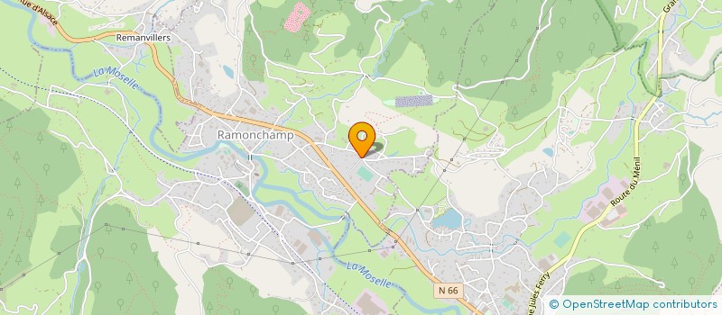 localisation de l'entreprise AU PTIT TOIT  RAMONCHAMP