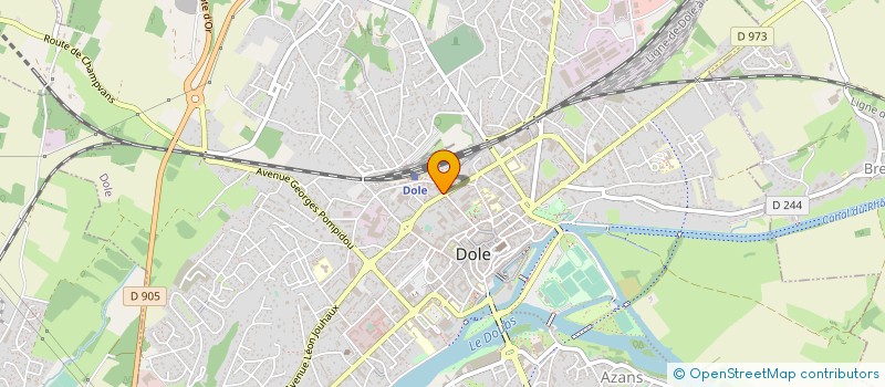 localisation de l'entreprise AU PUB DES TROLLS  DOLE