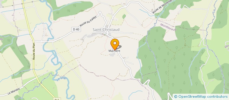 localisation de l'entreprise AU PUITS  SAINT-CHRISTAUD