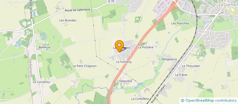 localisation de l'entreprise AU PUITS D ENFER  LA GARNACHE