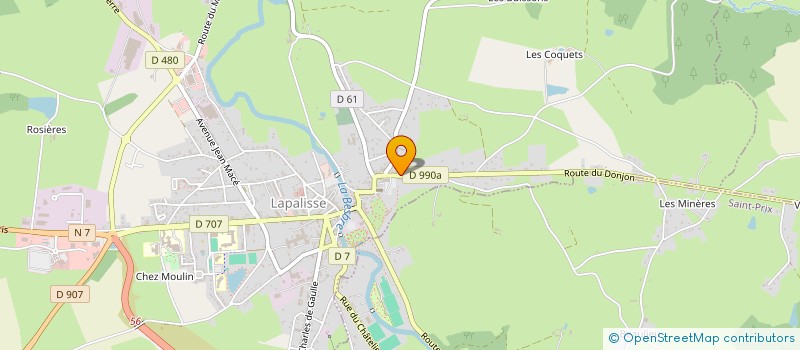 localisation de l'entreprise AU PUY DES VERITES à LAPALISSE