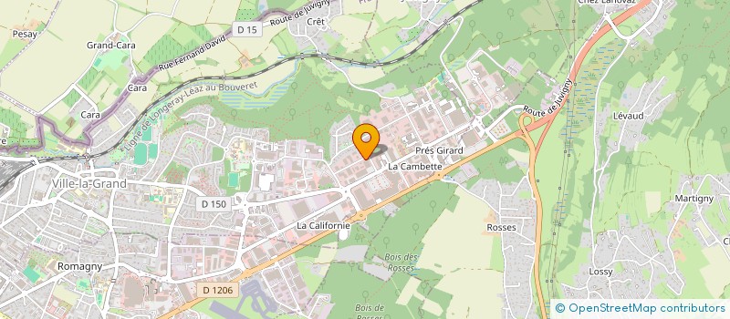 localisation de l'entreprise AU QG à VETRAZ-MONTHOUX