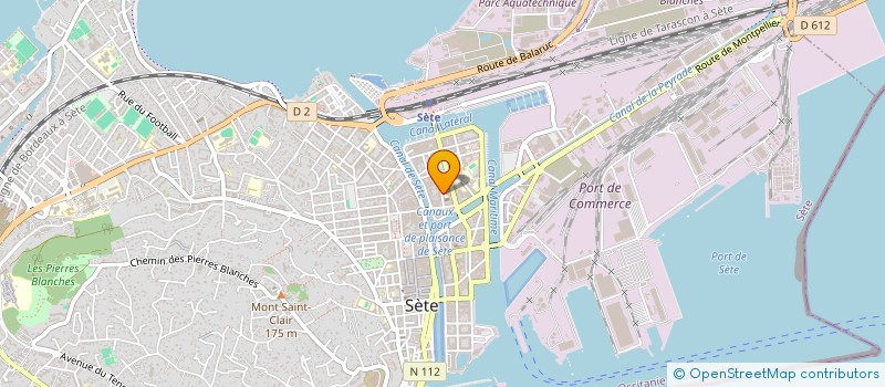 localisation de l'entreprise AU QUAI DES SONS à SETE