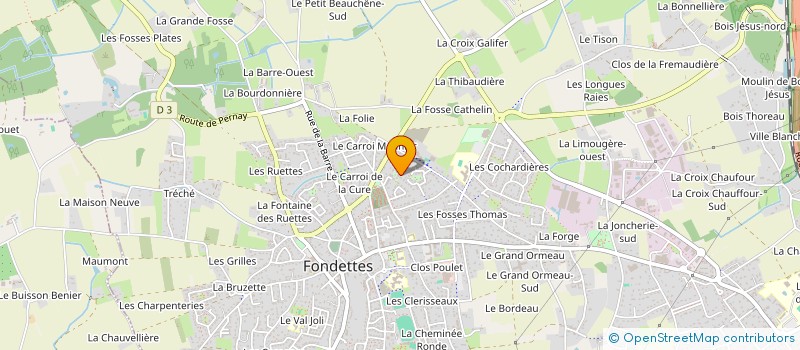 localisation de l'entreprise AU RAS DES ENCEINTES (ARDE PROD) à FONDETTES