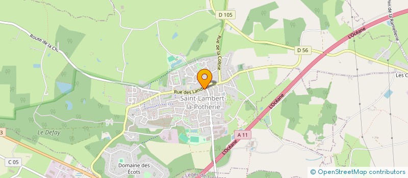 localisation de l'entreprise AU RAYON DE SOLEIL  SAINT-LAMBERT-LA-POTHERIE