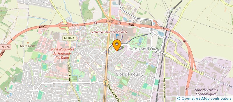 localisation de l'entreprise AU RAYON DE SOLEIL-TRENEY à DIJON
