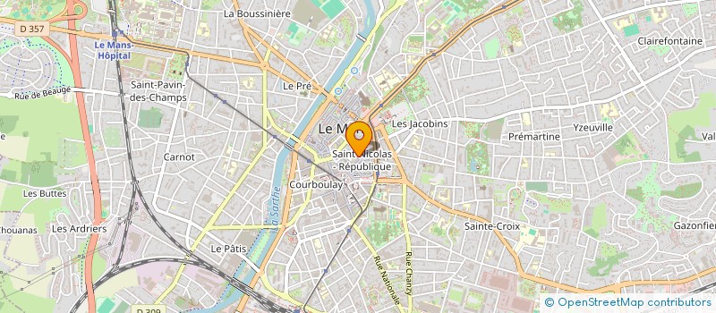 localisation de l'entreprise AU REFUGE  LE MANS