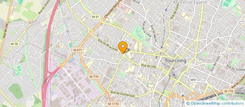 localisation de l'entreprise AU REFUGE DES CHIMERES  TOURCOING