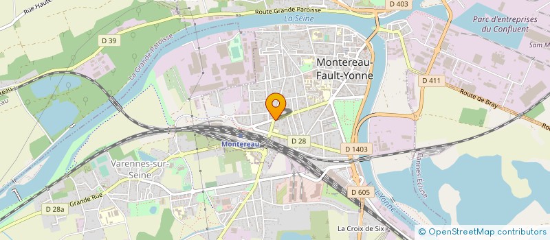 localisation de l'entreprise AU REFUGE GOURMAND  MONTEREAU-FAULT-YONNE