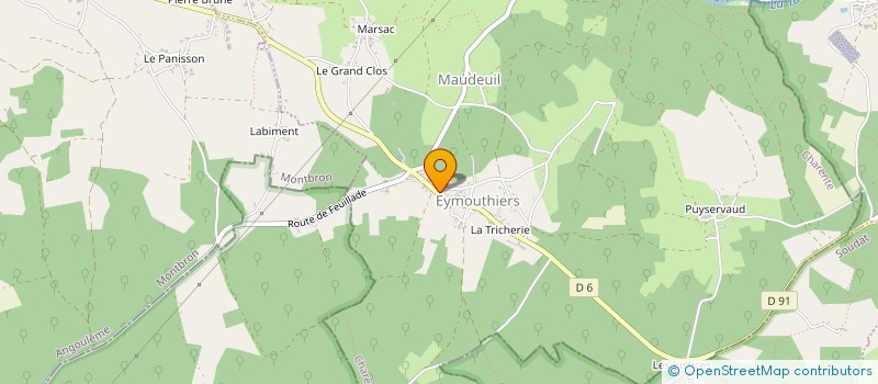 localisation de l'entreprise AU REGARD DU LIEN à EYMOUTHIERS