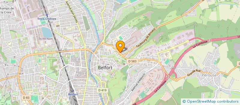 localisation de l'entreprise AU RELAIS D'ALSACE à BELFORT