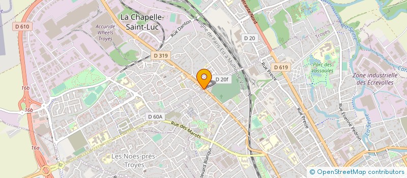 localisation de l'entreprise AU RELAIS DES GOURMANDS SARL à LA CHAPELLE-SAINT-LUC