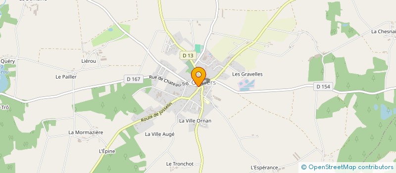 localisation de l'entreprise AU RELAIS DU PORHOET à GUILLIERS