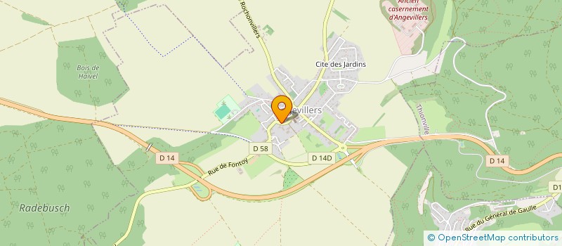 localisation de l'entreprise AU RELAIS LORRAIN  ANGEVILLERS