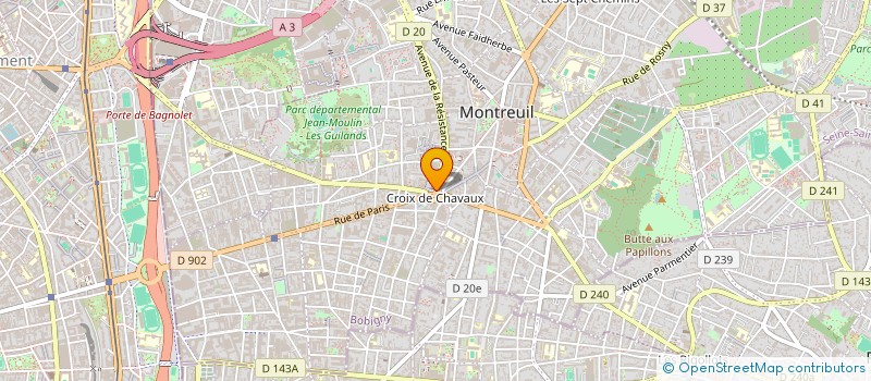 localisation de l'entreprise AU RENDEZ-VOUS DE LA PRESSE à MONTREUIL