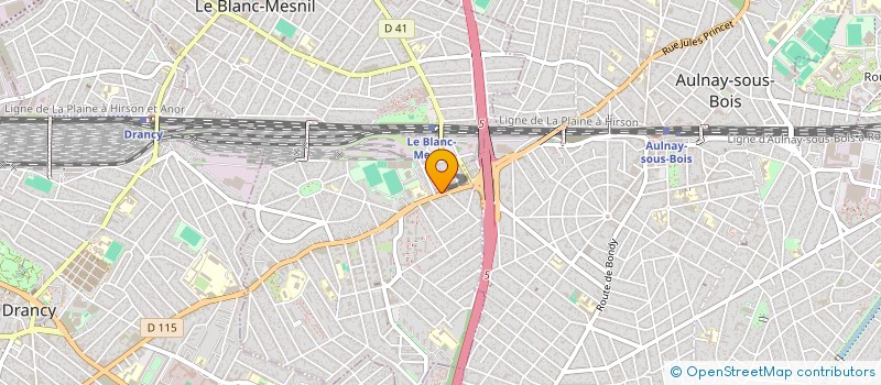 localisation de l'entreprise AU RENDEZ VOUS DES AMIS à LE BLANC-MESNIL