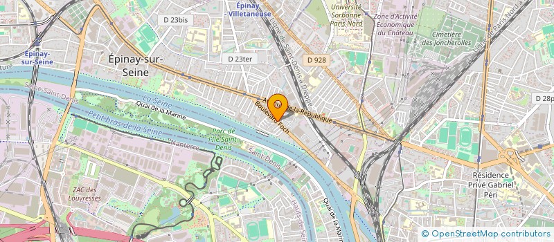 localisation de l'entreprise AU RENDEZ VOUS DES COCHERS LIVREURS  EPINAY-SUR-SEINE