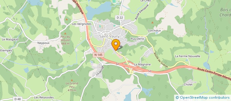 localisation de l'entreprise AU RENDEZ VOUS DES GOURMETS à SAINT-VAURY