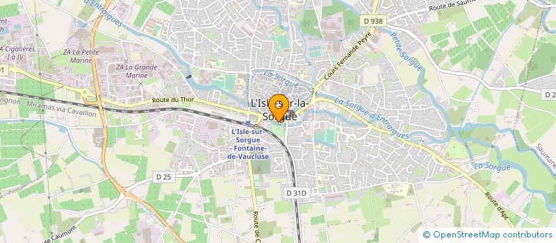 localisation de l'entreprise AU RENDEZ VOUS DES MARCHANDS  L'ISLE-SUR-LA-SORGUE