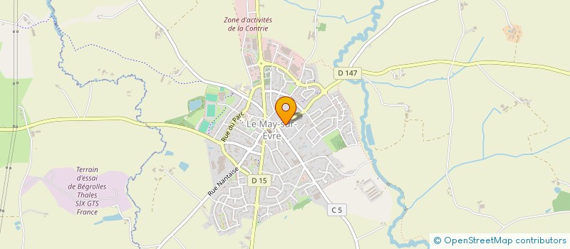 localisation de l'entreprise AU RENDEZ VOUS DES PAINS  LE MAY-SUR-EVRE
