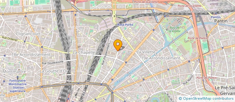 localisation de l'entreprise AU RENDEZ-VOUS DU 104  PARIS