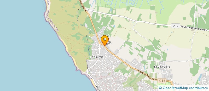 localisation de l'entreprise AU RENDEZ-VOUS SAINT-HUBERT à BRETIGNOLLES-SUR-MER