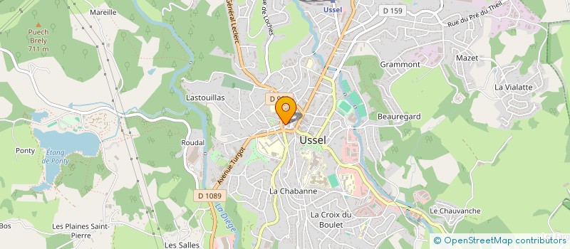 localisation de l'entreprise AU RENDEZ-VOUS SAINT MARTIN à USSEL