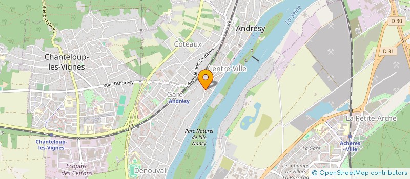 localisation de l'entreprise AU RENOUVEAU DU CYCLE à ANDRESY