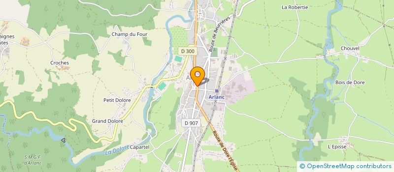 localisation de l'entreprise AU RESPECT DES TRADITIONS  ARLANC