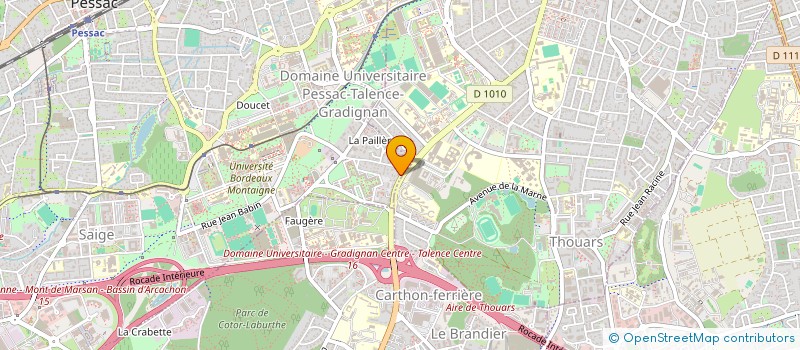 localisation de l'entreprise AU RETOUR DE L'HIRONDELLE  PESSAC