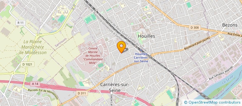 localisation de l'entreprise AU REVEIL DU MATIN  HOUILLES